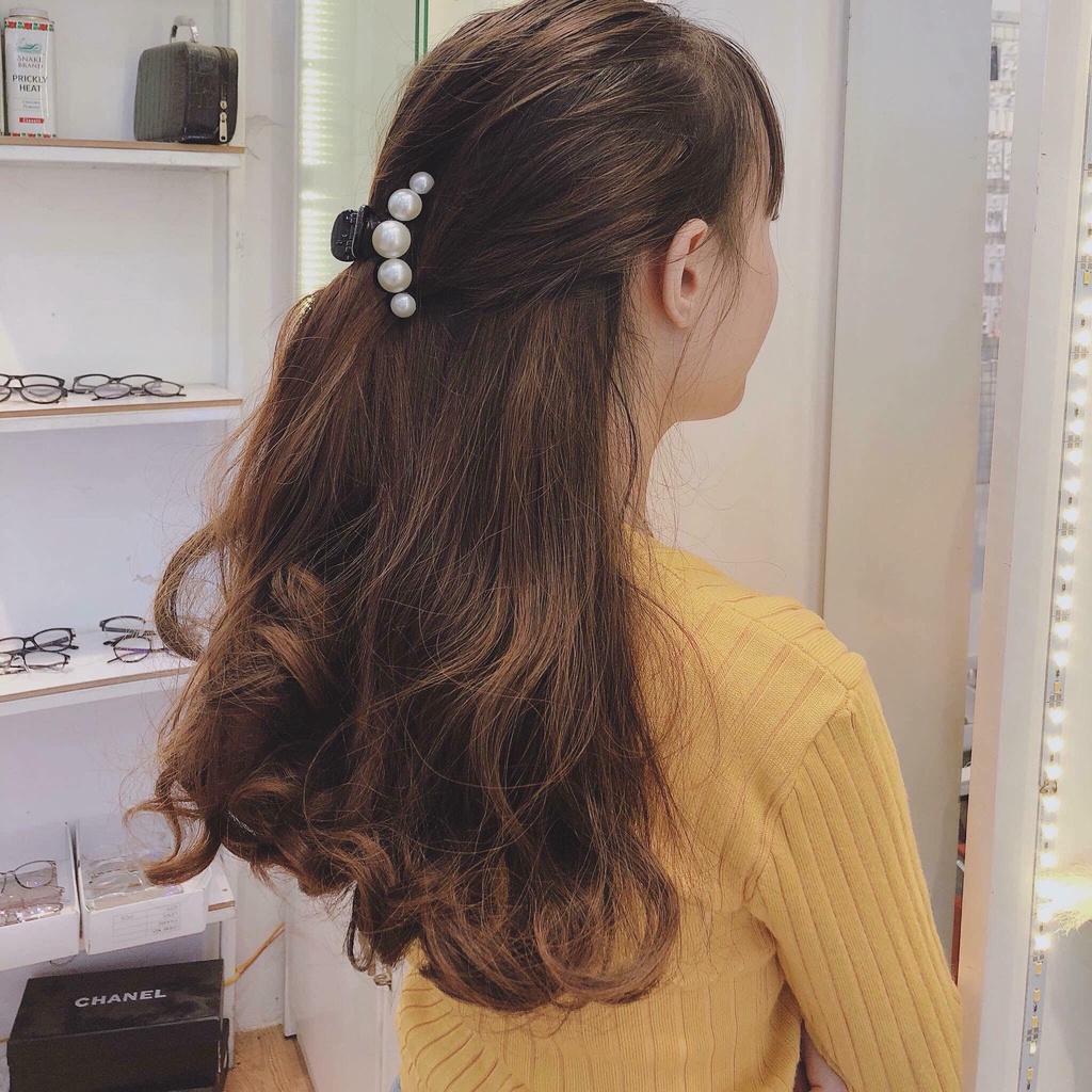 Kẹp Tóc Nữ Càng Cua Ngọc Trai Nhân Tạo