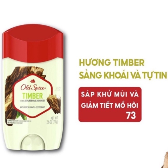 Lăn Khử Mùi Old Spice USA 85g/73g - Nhiều Mùi Hương