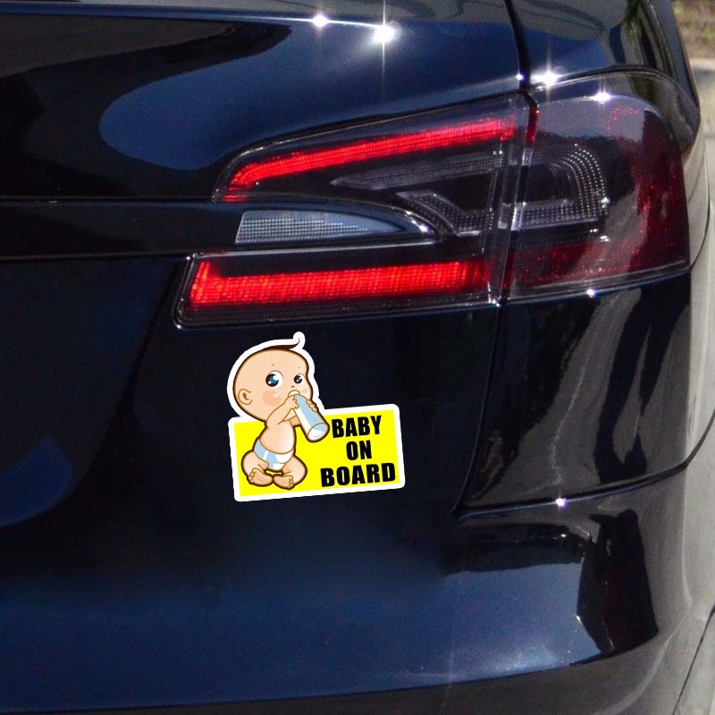 Decal Dán Trên Xe Ô Tô Chữ Baby On Board