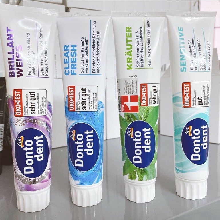 Kem đánh trắng răng Dontodent 125ml - Nội địa Đức - Dòng dành cho người lớn