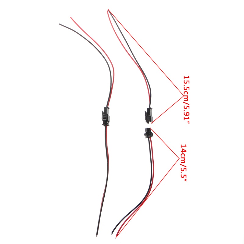10 Cặp Jack Nối JST SM 2Pins Sang Female Cho Dây Đèn LED