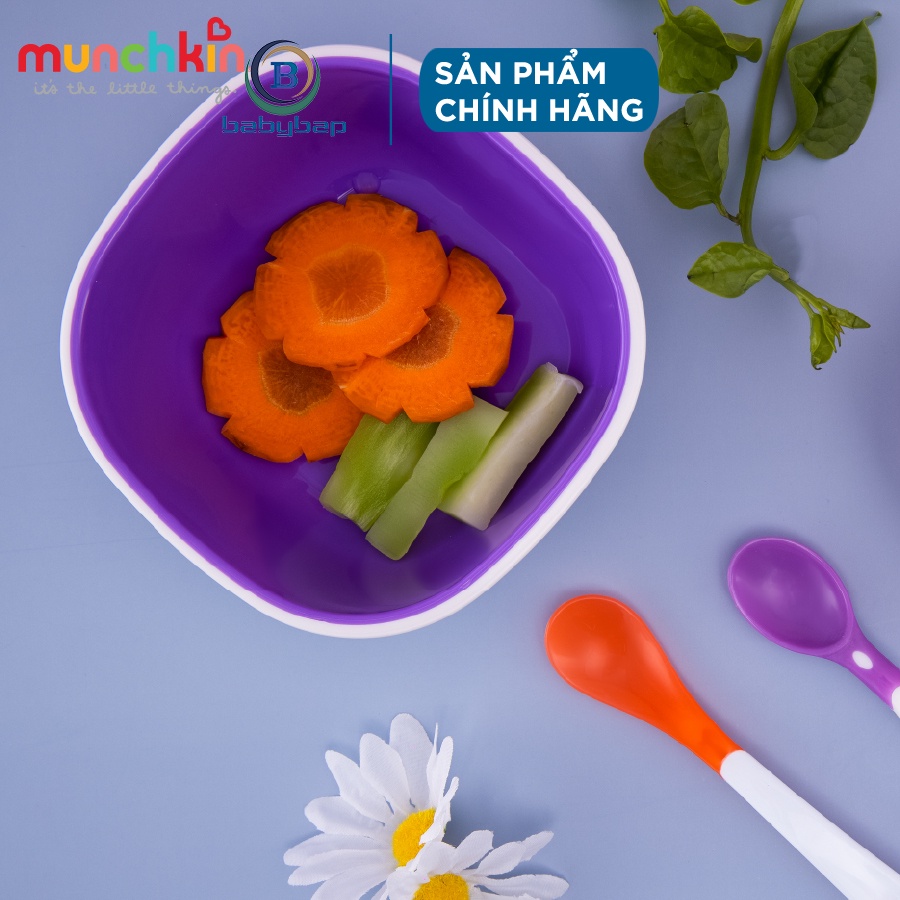 Bộ 2 Bát Chống Trượt Munchkin Dành Cho Bé Từ 6 Tháng Trở Lên