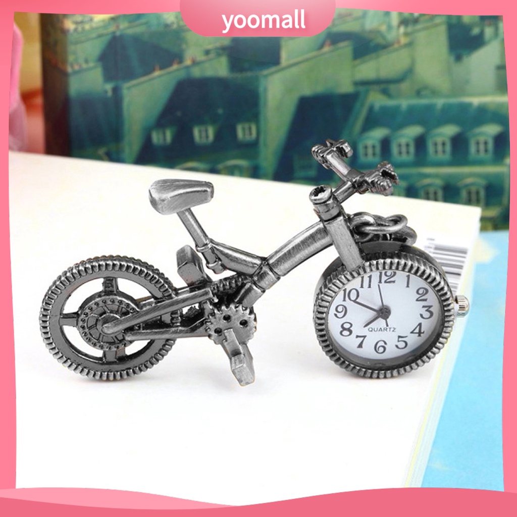 Đồng Hồ Quả Quýt Chạm Khắc Hình Xe Đạp Phong Cách Vintage