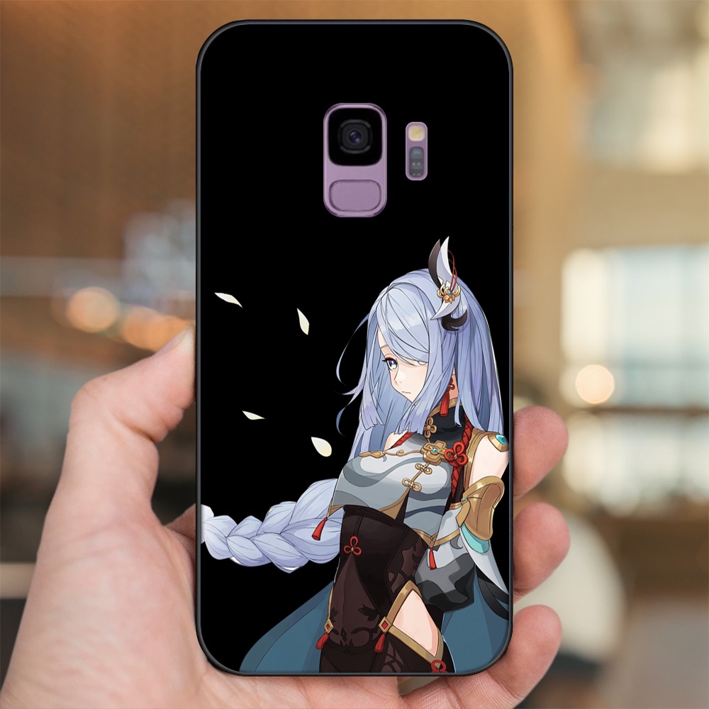 Ốp lưng Samsung S9 viền đen in hình Shenhe Genshin Impact