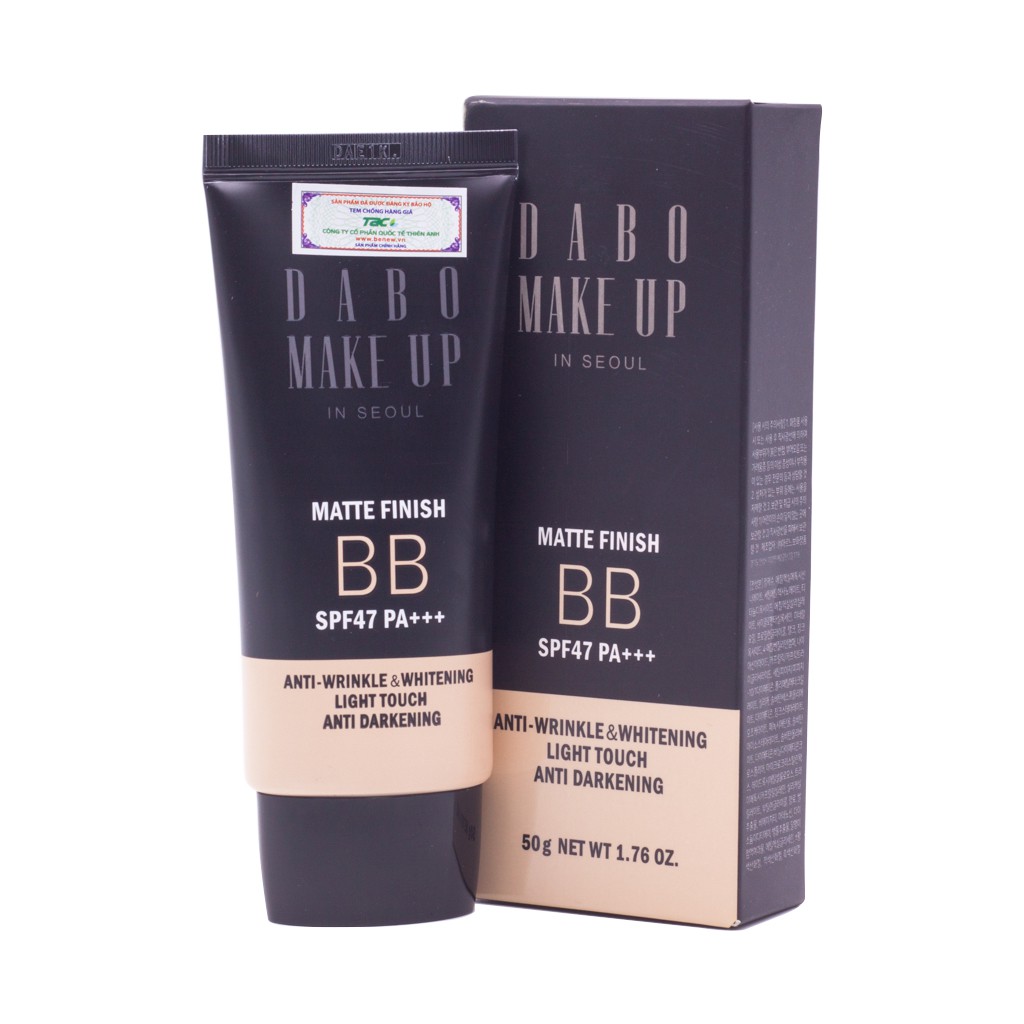 Bộ 2 tuýp kem trang điểm đa năng 5in1 Dabo Make Up BB SPF47 PA+++ (50ml) - Hàn Quốc Chính Hãng