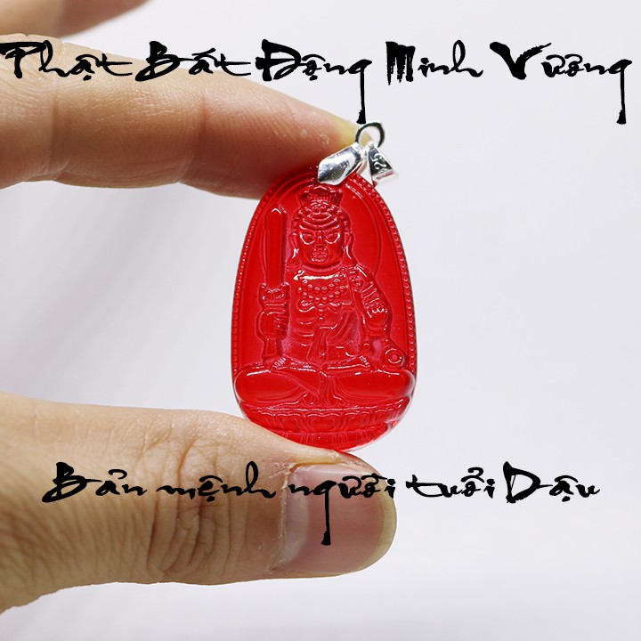 Mặt dây chuyền phật Bất Động Minh Vương cao cấp size nhỏ - Bản mệnh tuổi Dậu - dây chuyền vòng đeo cổ mặt phật bản mệnh
