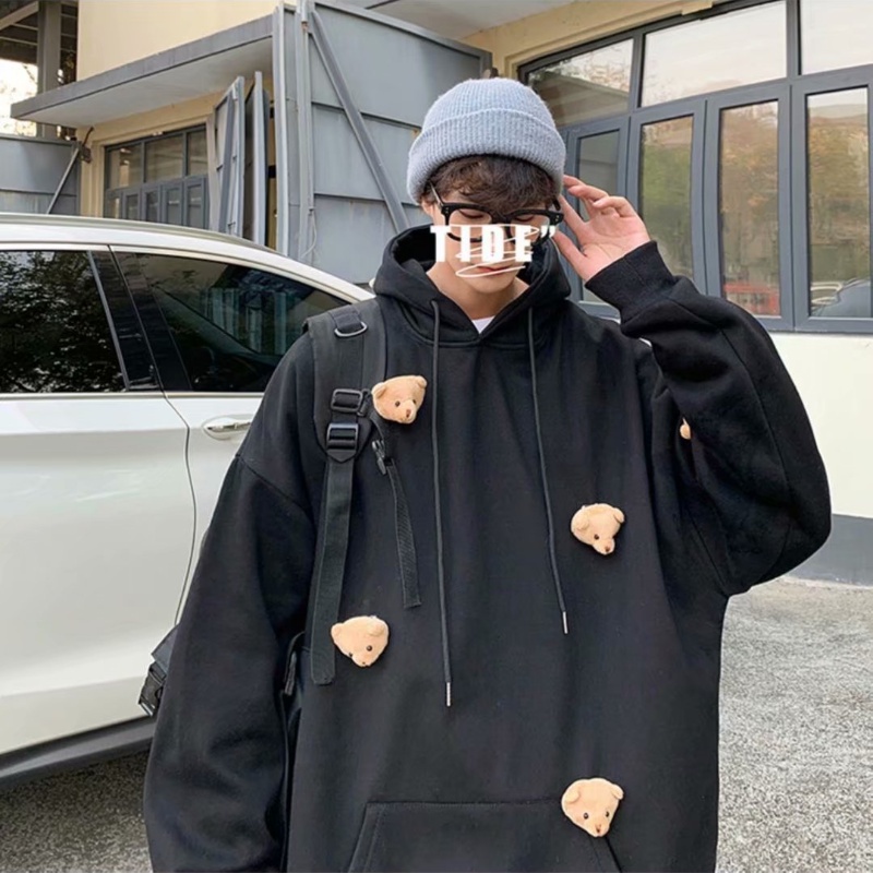 Áo hoodie dày dặn ấm áp thoải mái thời trang Hàn Quốc dễ phối đồ cho nam