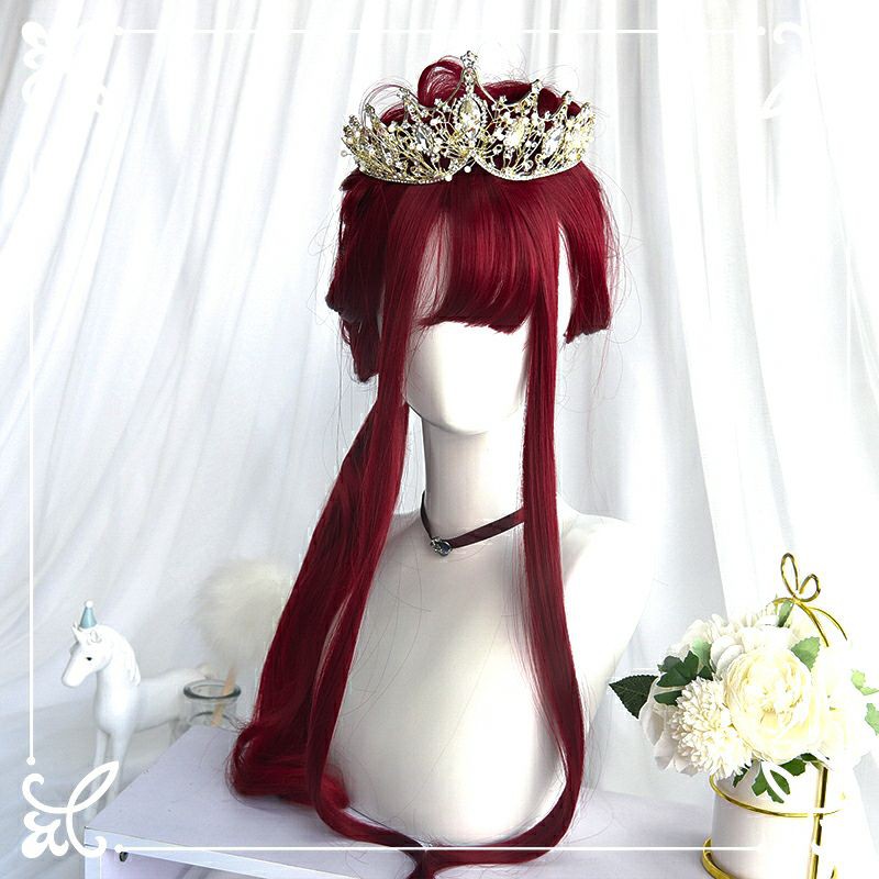 [Sẵn] Wig/Tóc giả nguyên đầu nữ màu đỏ Queen cá tính teen/lolita/cosplay Z8010 [Miu Cosplay]