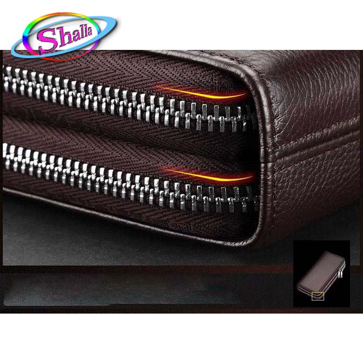 Ví dài cầm tay nam nữ Thỏ trắng L1 Shalla Tặng móc khóa cao cấp