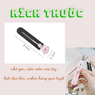Dao Rọc Giấy Chân Mèo Mini Dễ Thương