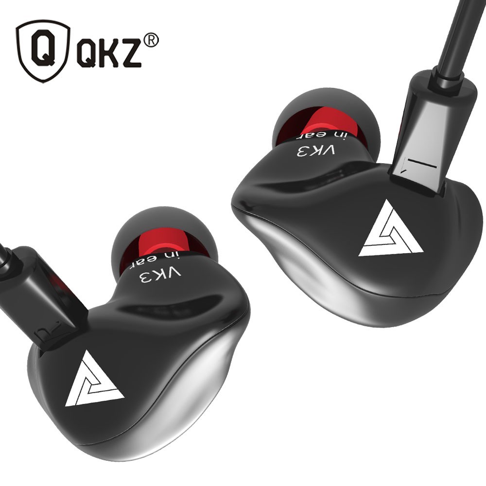 QKZ VK3 In-Ear Earphones Special Edition Headset Clear Bass Earphone With Mic Metal Heavy Bass auriculares audifonos