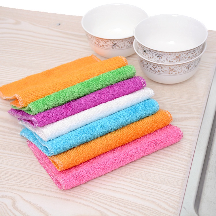 Khăn Sợi Tre Hai Lớp Chống Dầu Vệ Sinh Nhà Bếp/Xe Hơi/Cửa Sổ/Cửa Sổ/Xe Hơi