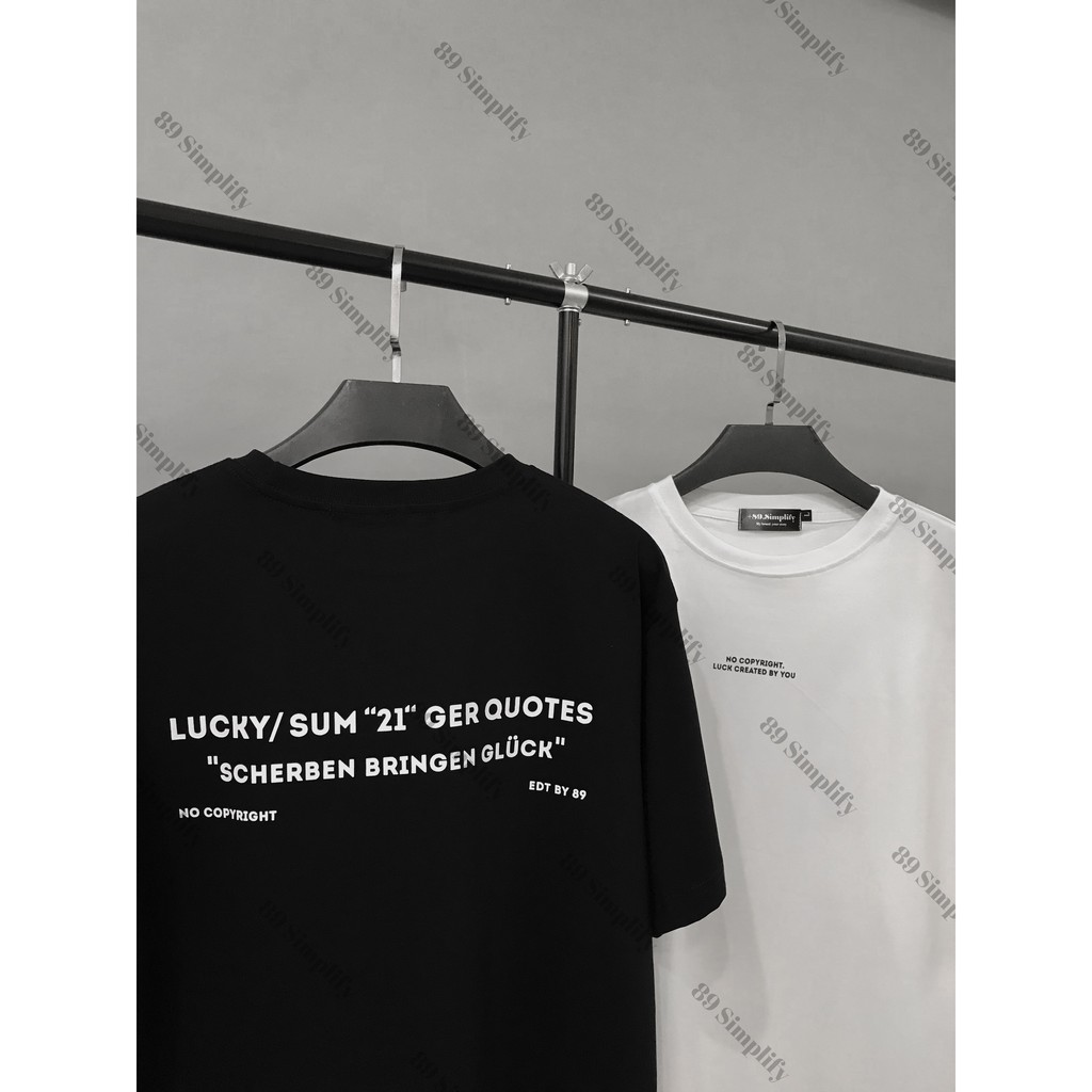 (Ảnh Thật) Áo thun Lucky chất mát tay lỡ Premium form rộng nam nữ 89Simplify | BigBuy360 - bigbuy360.vn