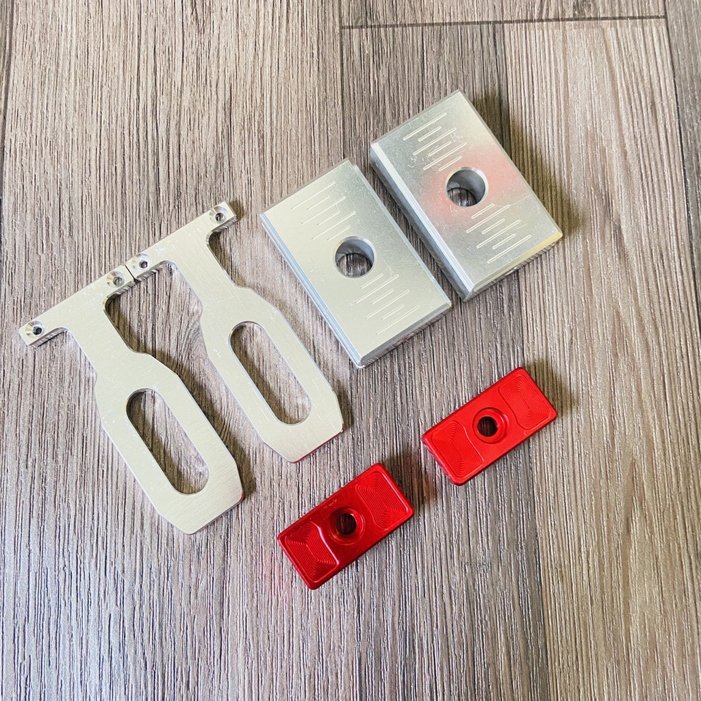 (NHÔM CNC) Pát tăng sên âm kèm nẹp gấp sử dụng cho xe FUTURE LED, WAVE 125, FUTURE Mập