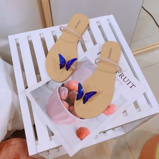 (Video)Dép Hè Nữ Xỏ Ngón Đá Bướm Casadei Đế Xịn Fullbox Bill Túi Hãng Cao Cấp