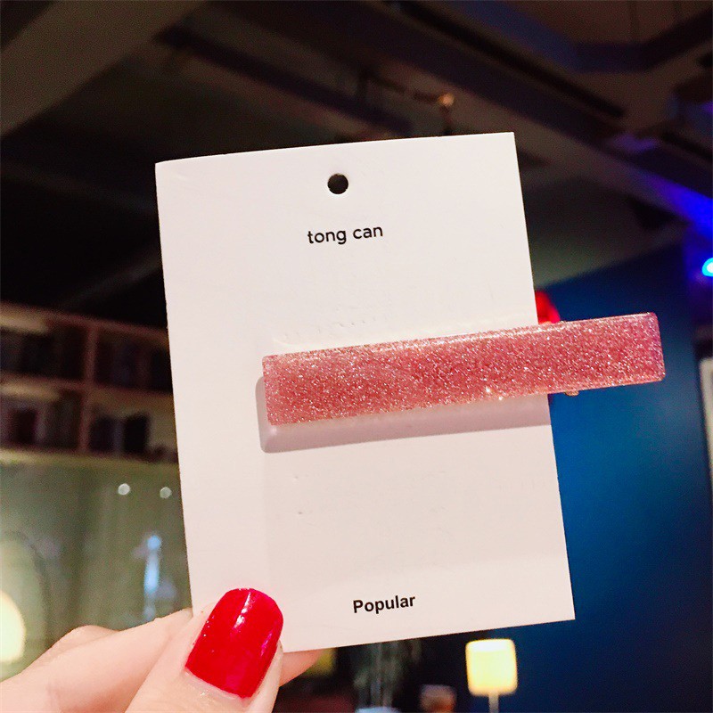 Kẹp Tóc Nữ Hình Chữ Nhật Nhiều Màu Sắc Xinh Xắn