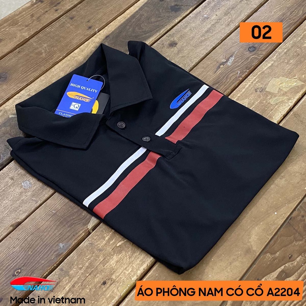 Áo phông polo nam trung niên, made in viet nam, đẹp hợp thời trang-A 2204