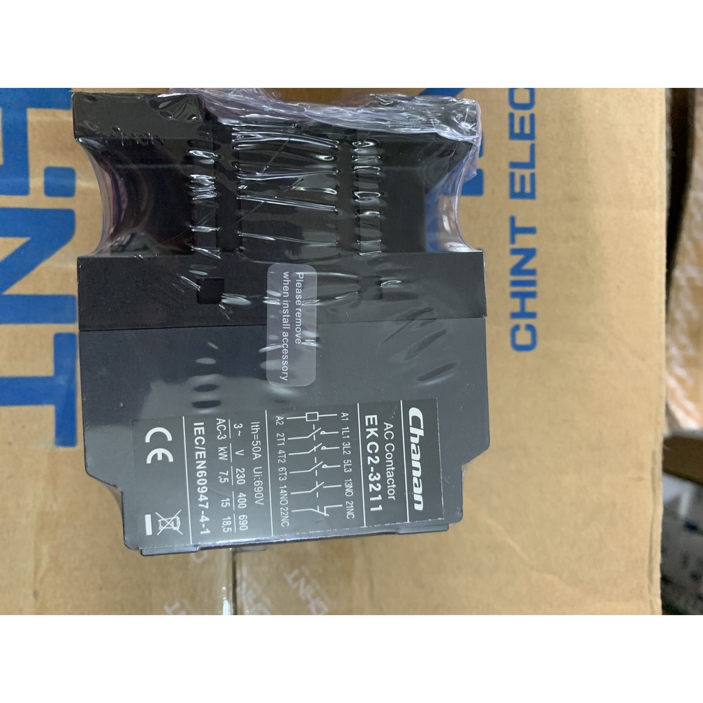 (CHANA) Contactor 3P9A 220V1NO+1NC EKC2 (09A, 12A)