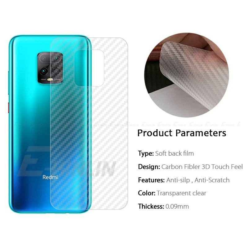 Dán lưng carbon Redmi 10x 5G FREESHIP Từ 50k chống mồi hôi vân tay cao cấp