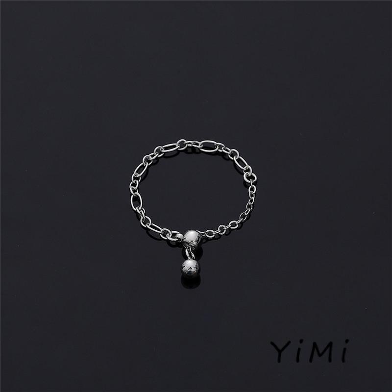 Nhẫn Phối Dây Xích Và Tua Rua Có Thể Điều Chỉnh Thời Trang Dành Cho Nữ