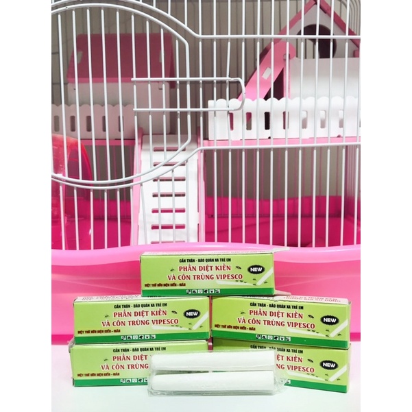 Phấn diệt kiến / chống kiến cho chuồng và lồng Hamter( Hộp 2 viên)