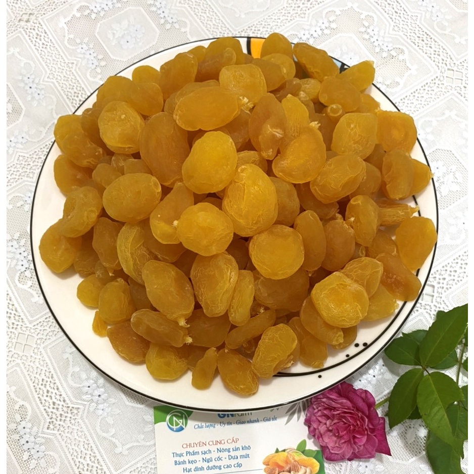 Ô Mai Đào Vàng Mứt Đào Giòn Đà Lạt Chua Ngọt Thơm Ngon - Túi 250g