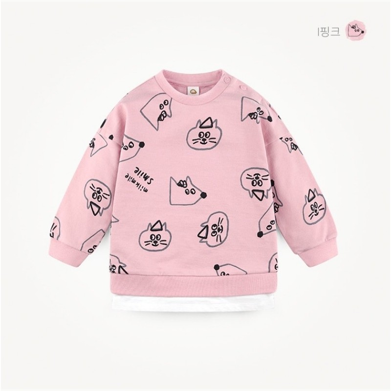 Áo nỉ da cá in hình mèo MM. HA0665 (2 màu)