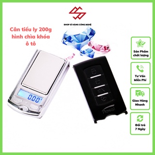 Cân tiểu ly 200g/0.01g móc khóa ô tô