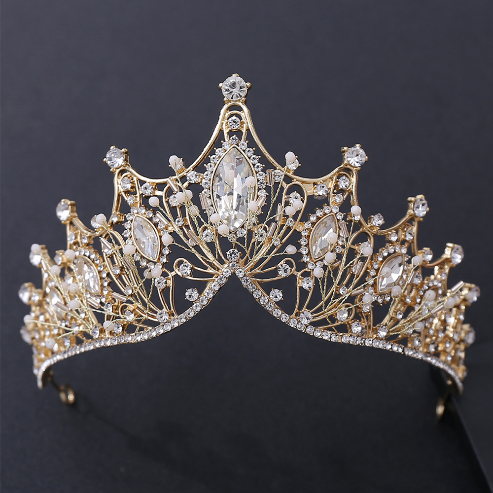 Vương miện cài tóc đính đá lộng lẫy thời trang cho nữ