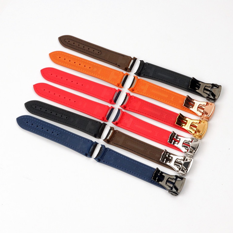 Dây Đeo Đồng Hồ Bằng Cao Su Nylon 20mm 22mm Cho Omega Seamaster 300 Ocean Speedmaster 8900 9900