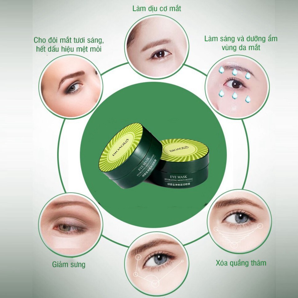 Mặt nạ mắt BIOAQUA Tảo Biển Nội địa Trung (60 miếng) - Giảm thâm nhăn quầng mắt bọng mắt hiệu quả | BigBuy360 - bigbuy360.vn