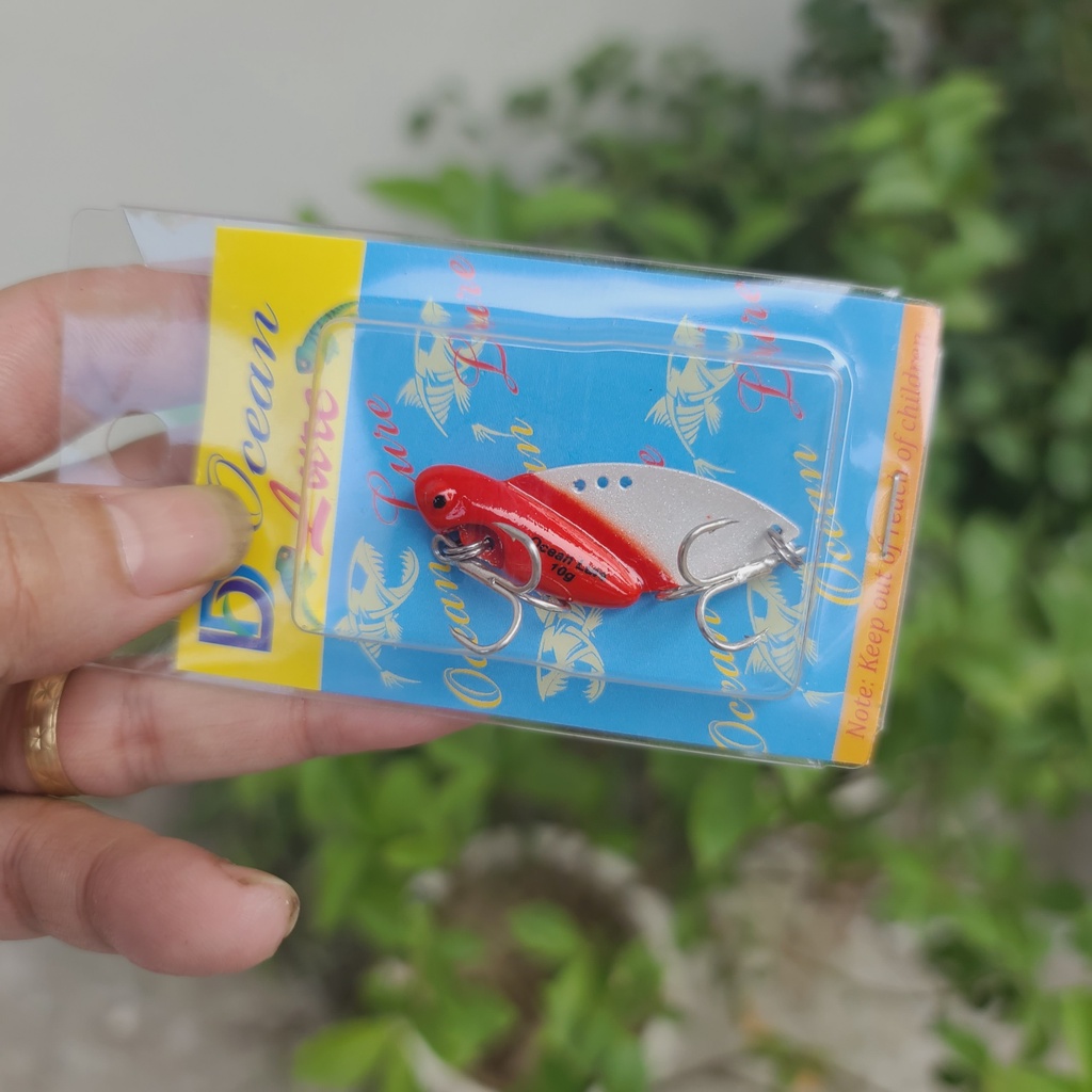 Mồi cá sắt mồi chìm Cicada lưỡi BKK chắc khỏe, Mồi câu lure cá lóc, cá chẽm siêu nhạy