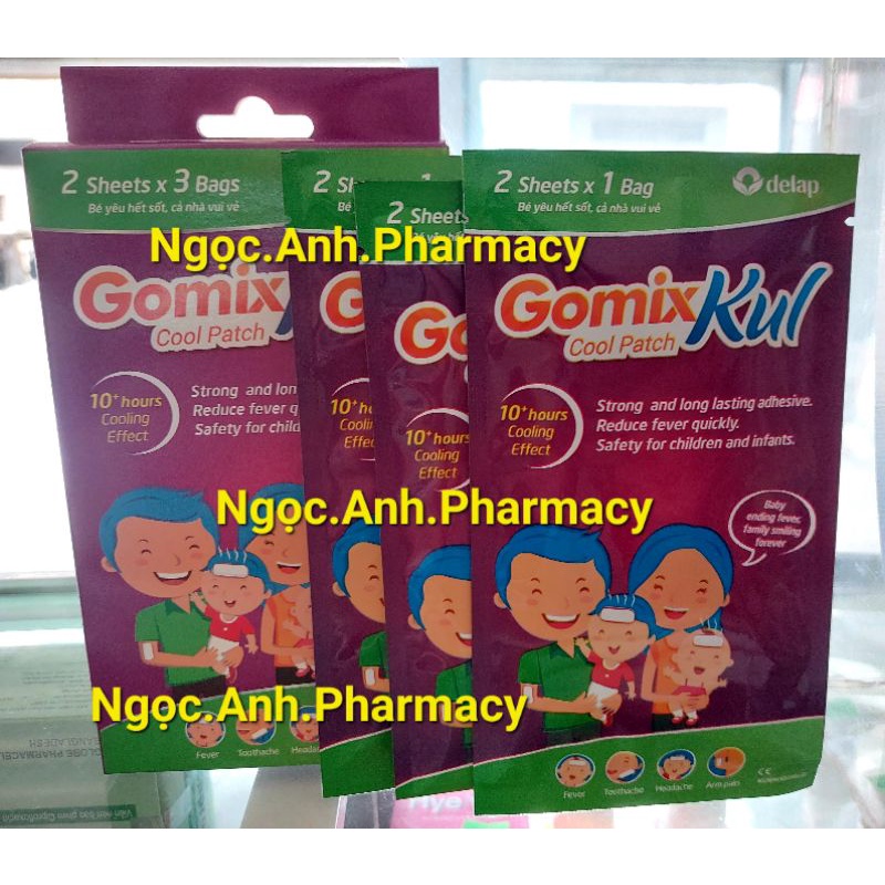 Miếng dán hạ sốt Gomix Kul Cool Patch