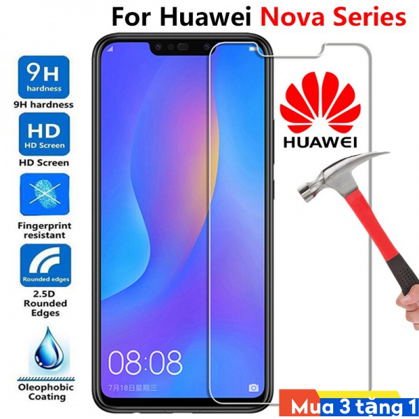 Miếng dán cường lực cho điện thoại Huawei Nova 2 3 4 6 7 2i 3i 5i 7i 2s 4e Plus Pro SE