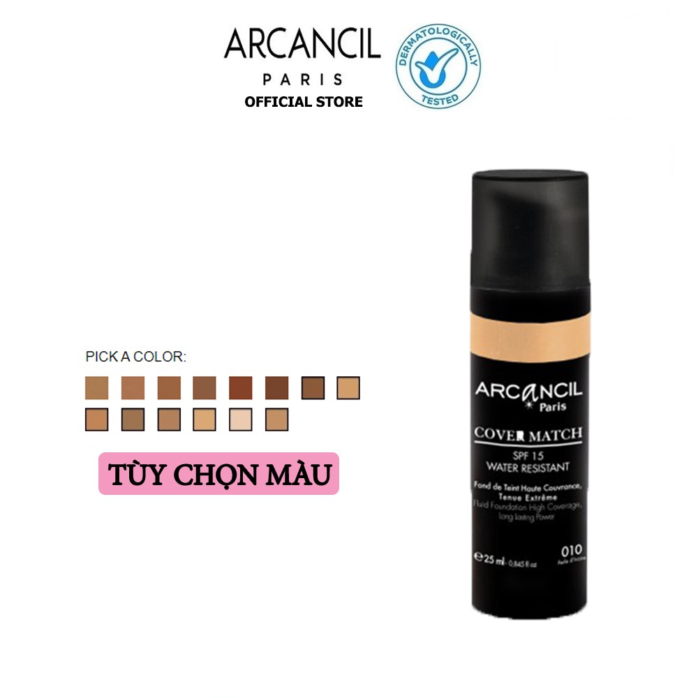 Kem nền có độ che phủ cao Cover Match Arcancil 25ml