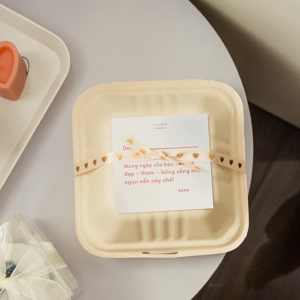 Hộp Bã mía đựng Nến Bánh kem