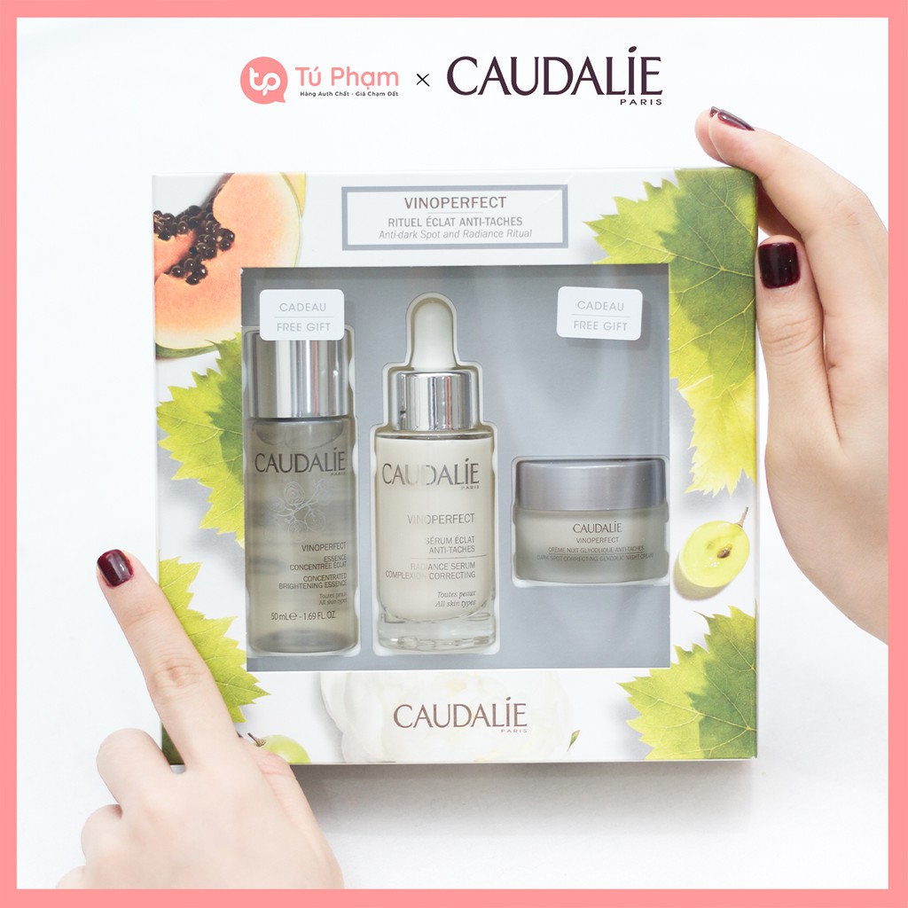 Bộ Sản Phẩm 3 Món Caudalie Vinoperfect Anti-dark Spot and Radiance Ritual