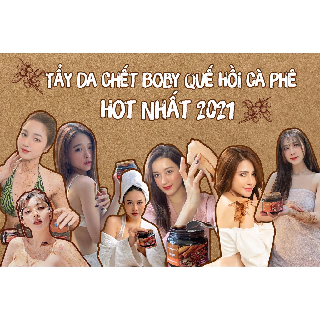 Tẩy da chết siêu hot Nga - chiết xuất từ hạt cà phê, hồi quế, mẫu mới năm 2021