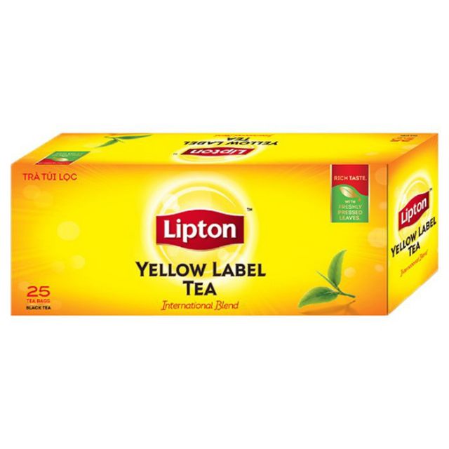(TP.HCM - GIÁ TỐT) Trà túi lọc Lipton nhãn vàng 25 túi