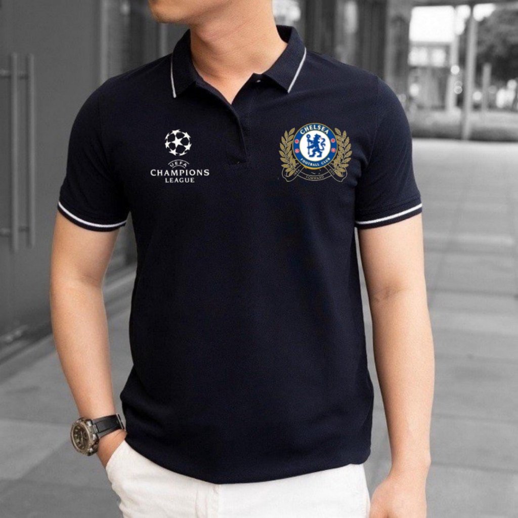 ÁO THUN POLO NAM NỮ IN LOGO CÂU LẠC BỘ CHELSEA, REAL MADRID CỰC ĐẸP HOTTREND 2022 (NHIỀU CLB)