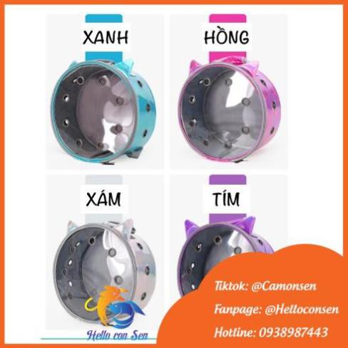[QUẬN 2 SHIP NOW] Balo vận chuyển cho chó mèo Balo phi hành gia trong suốt, hình tròn thiết kế dễ thở thoáng khí chó mèo