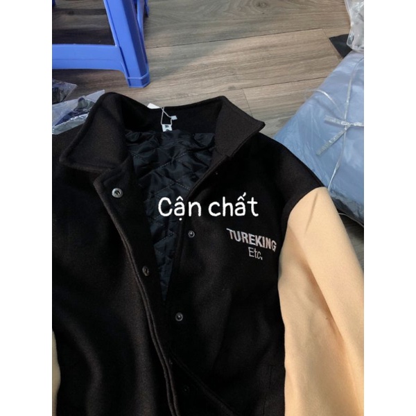 Áo Khoác Bomber Dạ Trần Phao Unisex Cho Cả Nam Nữ Chữ TUREKING
