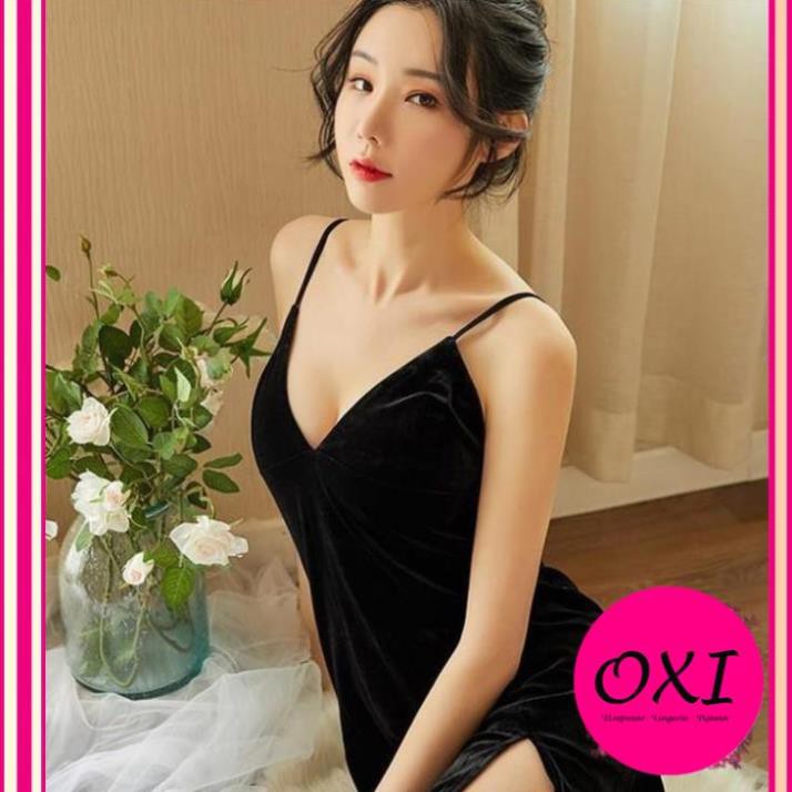 [  Siêu Đẹp- LOẠI I] HOT 2021  váy ngủ nhung đẹp -đầm ngủ gợi cảm cao cấp B1029