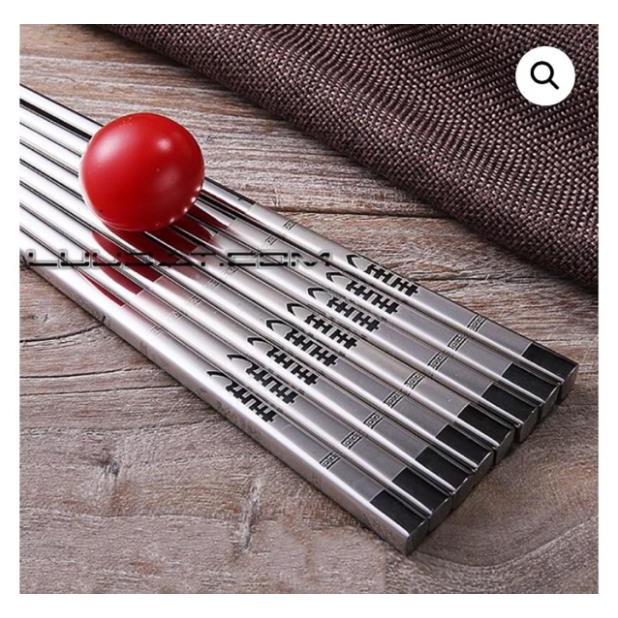 ( hàng loại 1) Đũa inox 304 cao cấp Hàn Quốc(Set 5 đôi)