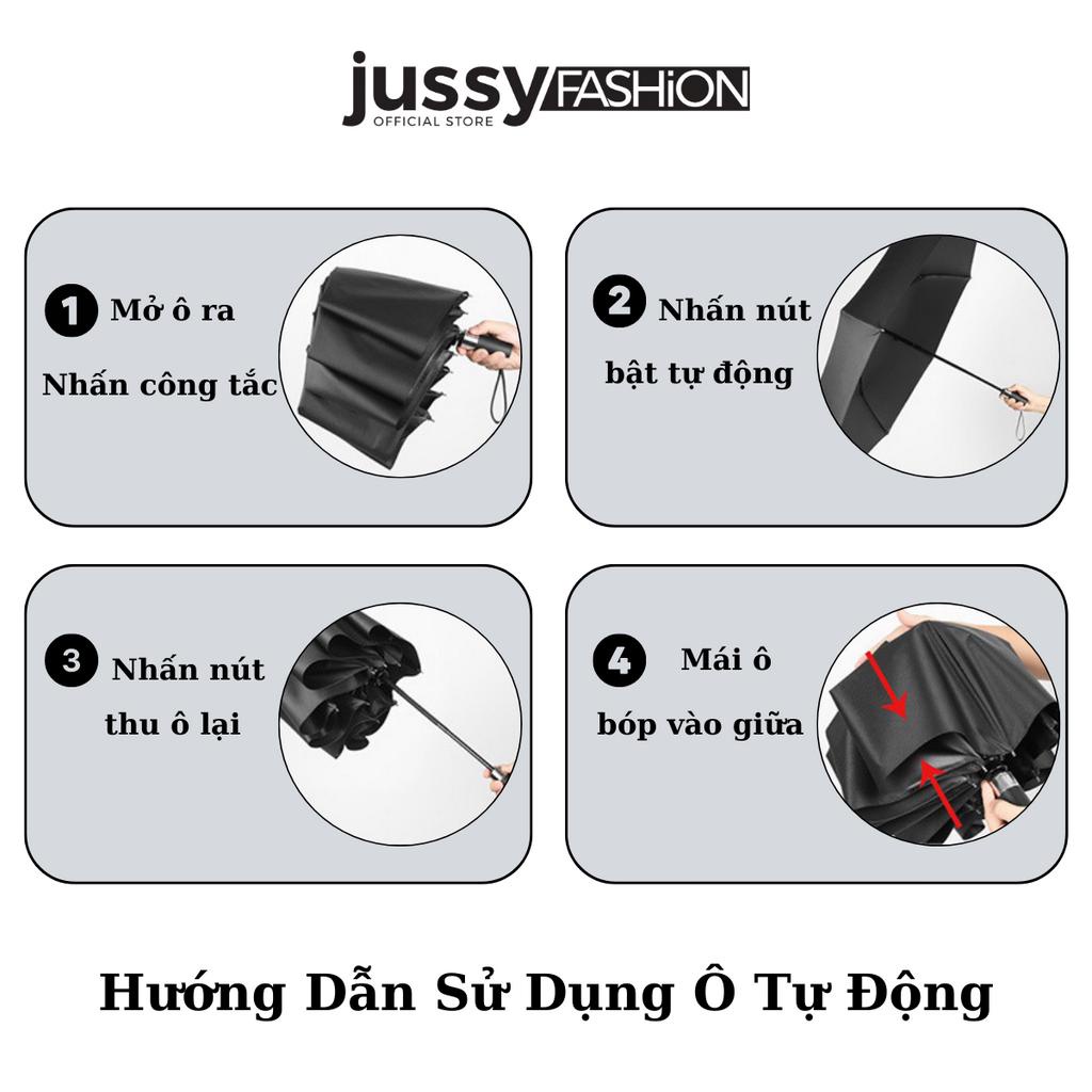 Ô Dù Che Nắng Chống Tia UV UPF50+ Rộng 1 Mét JO02 Jussy Fahsion Ô Che Mưa Nắng Gấp Gọn Nhiều Màu Trơn Basic
