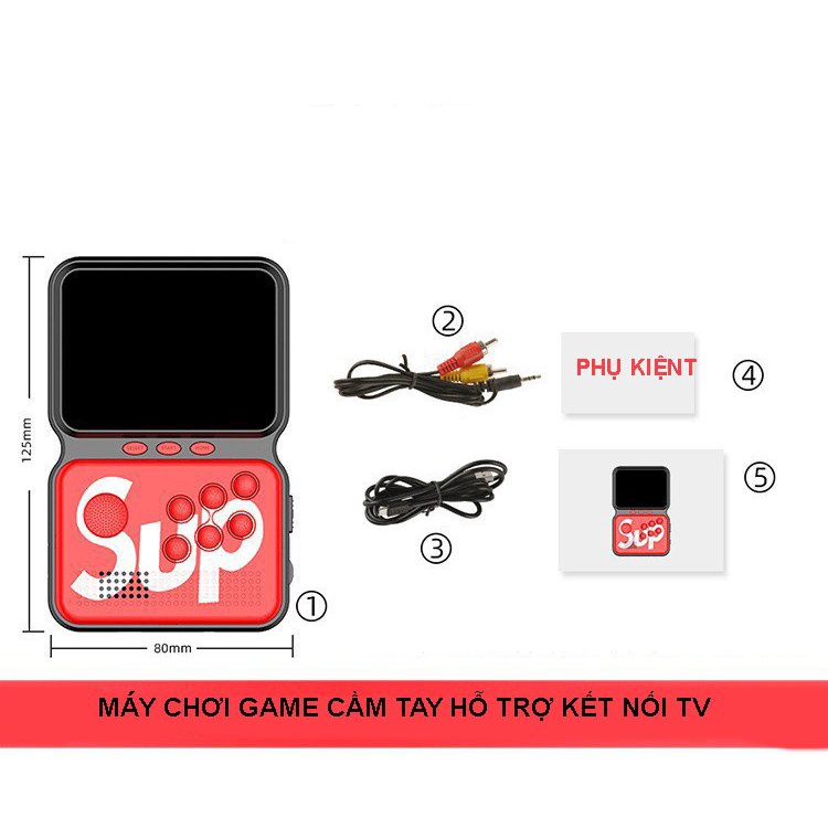 Máy chơi game cầm tay M3 SUP phong cách cổ điển làm quà tặng cho bé-Máy Chơi Game trò chơi Cầm Tay 900 Trong 1 Cho Sup