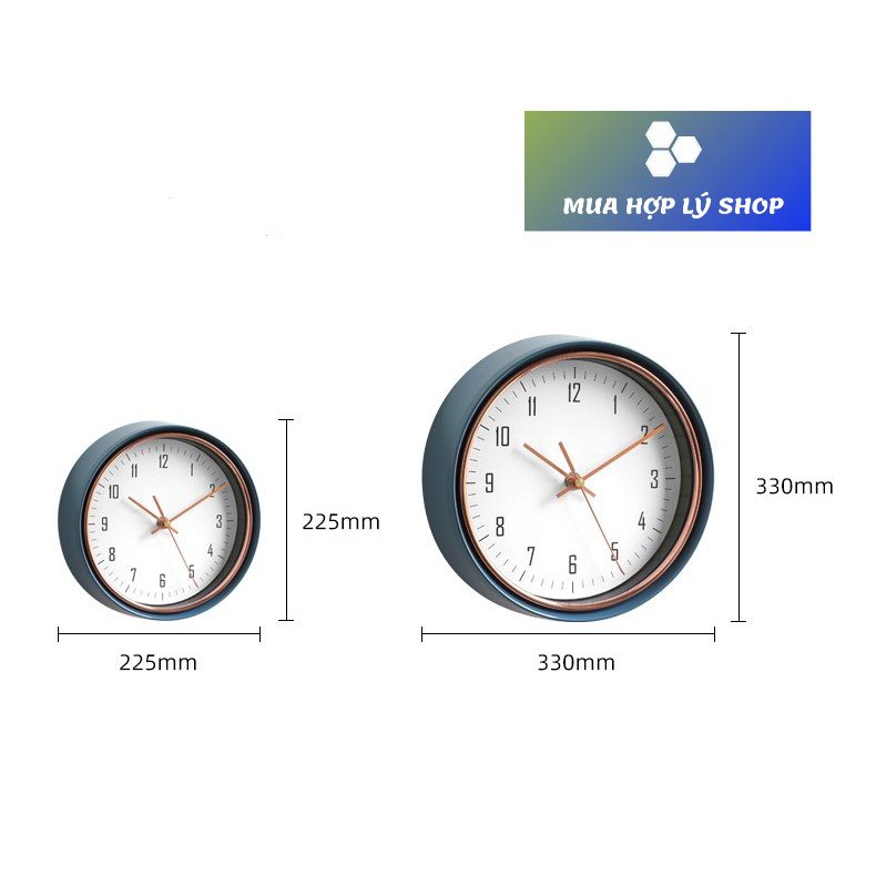 Đồng Hồ Treo Tường MJK Vỏ Kim Loại Cao Cấp,Phong Cách Sang Trọng Hiện Đại Trang Trí DECOR -Hàng Nhập Khẩu