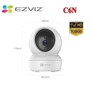 Camera wifi Ezviz C6N, Camera wifi trong nhà full HD 1080P - Hàng chính hãng