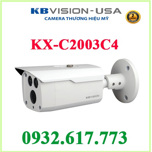 Camera  KX-C2003C4 (CHUYỂN SANG KX-C2003S5 )  HDCVI hồng ngoại 2.0 Megapixel KBVISION