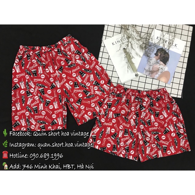 Quần hoa vintage - QUẦN COCA